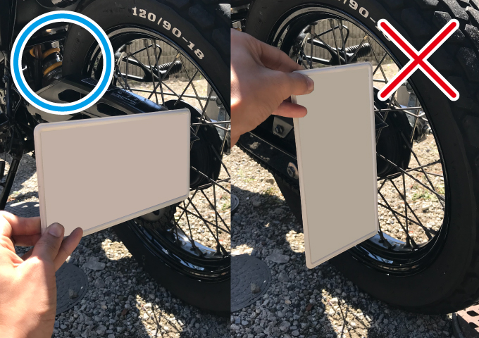 バイクのナンバープレートの正しい角度と取付位置 違反や罰金は Daradara Site